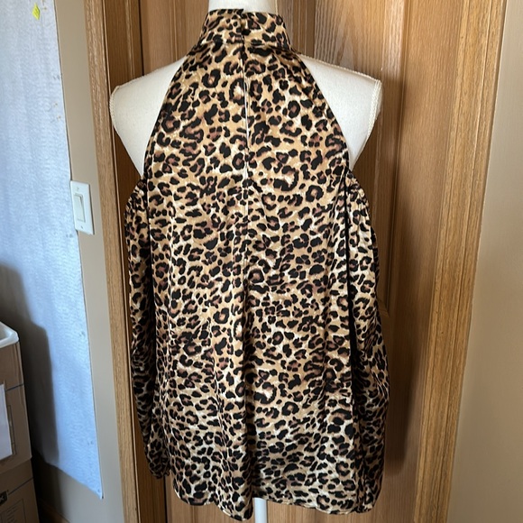 Boston Proper Cold Shoulder Leopard Print NEW - Picture 5 of 10